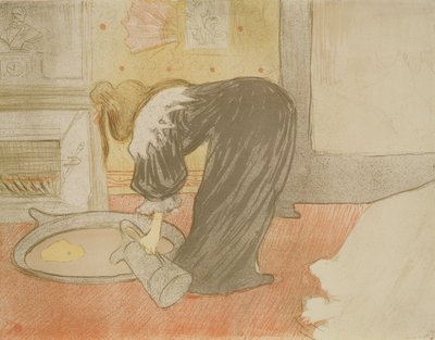 Elles: Frau in der Badewanne, 1896 von Henri de Toulouse Lautrec